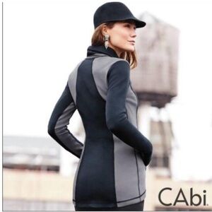 CAbi Two-Tone Black and Gray Jacket